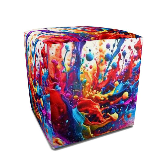 Dazzle Doodle™ Splash of Color Pouffe