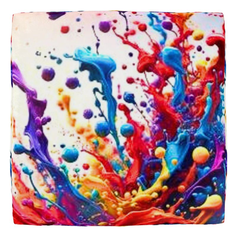 Dazzle Doodle™ Splash of Color Pouffe