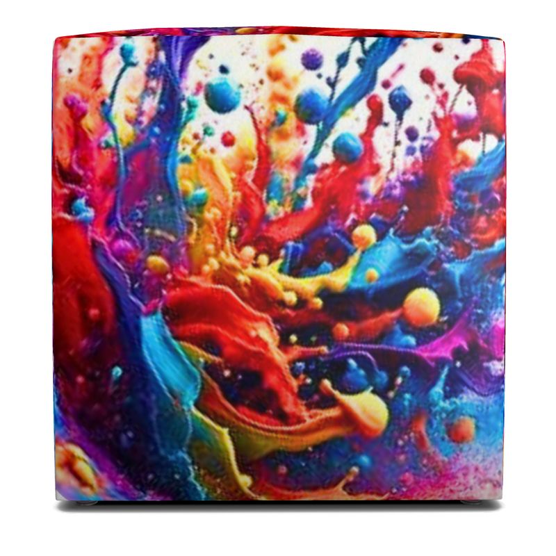 Dazzle Doodle™ Splash of Color Pouffe