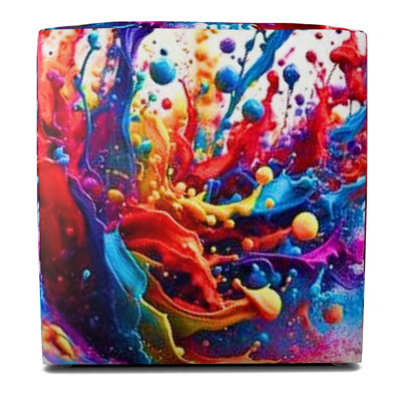 Dazzle Doodle™ Splash of Color Pouffe