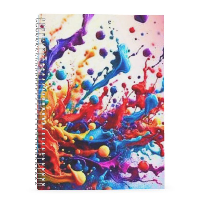 Dazzle Doodle™ Splash of Color Spiral Note Book